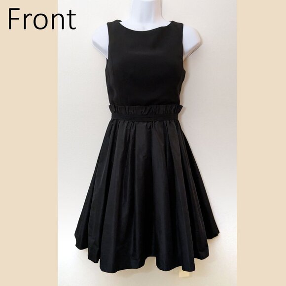 Fray I.D - Black Midi Cocktail Dress Size 0 - Picture 2 of 13